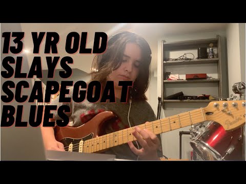 13 yr old plays Scapegoat Blues w/ full solo!