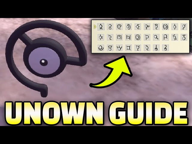 Unown Translation Guide  How to read Unown in Pokémon Legends: Arceus -  Dot Esports