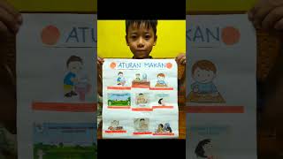 Membuat poster 'Aturan Makan' Gibran 1 Egypt SDIT Qordova