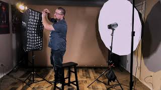 How to Control Background Shadows w/ Hard & Soft Light & Different Modifiers