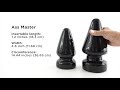 Large PVC Anal Plugs - Ass Servant 3.75in Butt Plug and Ass Master 4.5in Butt Plug