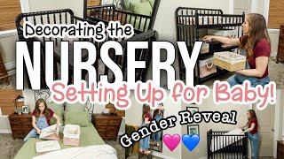 SETTING UP FOR BABY || Nursery Makeover || Baby's Room Clean and Decorate With Me