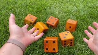 Crobyi Giant Yard Dice Review | Yardzee & Farkle Set with Bucket