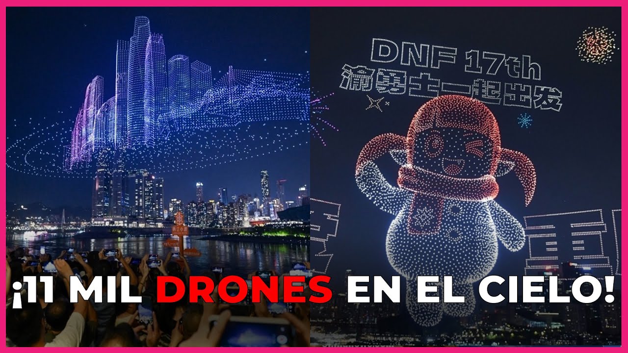 🔴 China rompe RÉCORD MUNDIAL: 11,787 drones iluminan el cielo