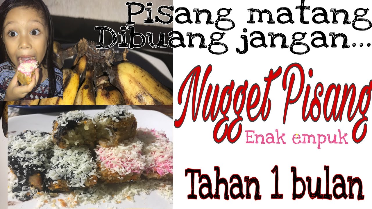  Olahan  pisang  3 cara membuat banana nugget naget 