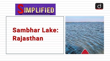 Sambhar Lake: Rajasthan: Simplified