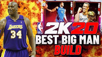 NBA 2K20 best center build making SHAQ