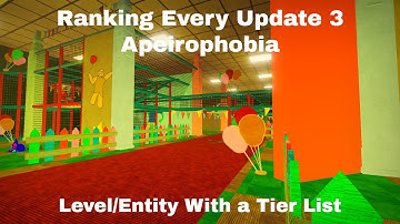 Ranking Every Update 3 Apeirophobia Level/Entity With a Tier List