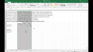 Maximize Profits with Solver