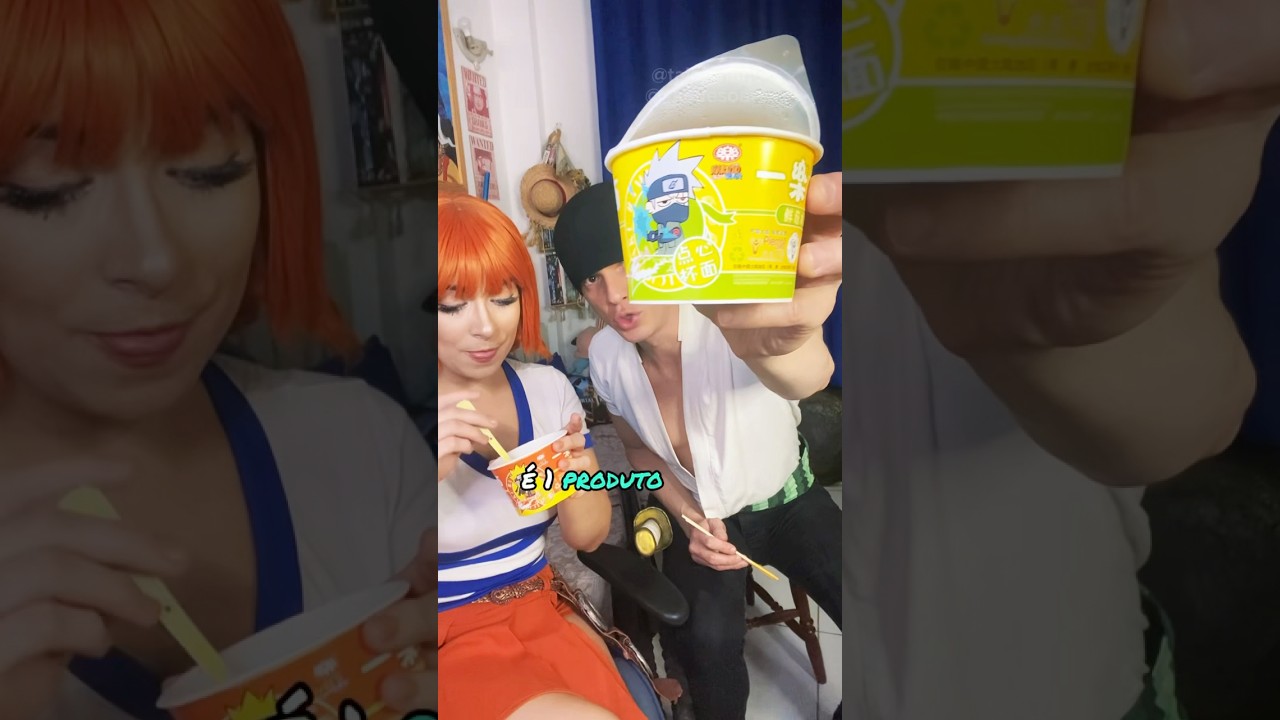 Nami e Zoro comendo Lamen - One Piece Cosplay #onepiececosplay #onepiece