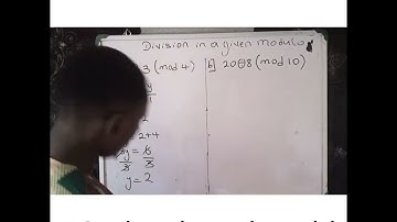 Division in Modular Arithmetic.