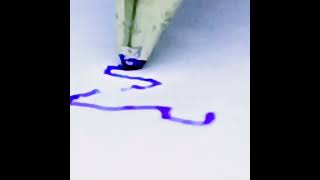 The ball of a pen loosing ink while rolling over paper. #shorts #zoom #youtubeshorts