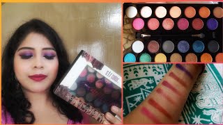 Sfr color Beauty Killer 26 color eye shadow pallete Review | Purple eye make up tutorial