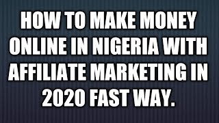 Affiliate marketing in 2020 fast way ...