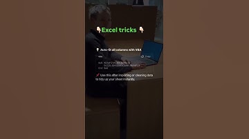 VBA Trick of the Day: AutoFit Columns Like a Pro in Excel!  #shortsvideo