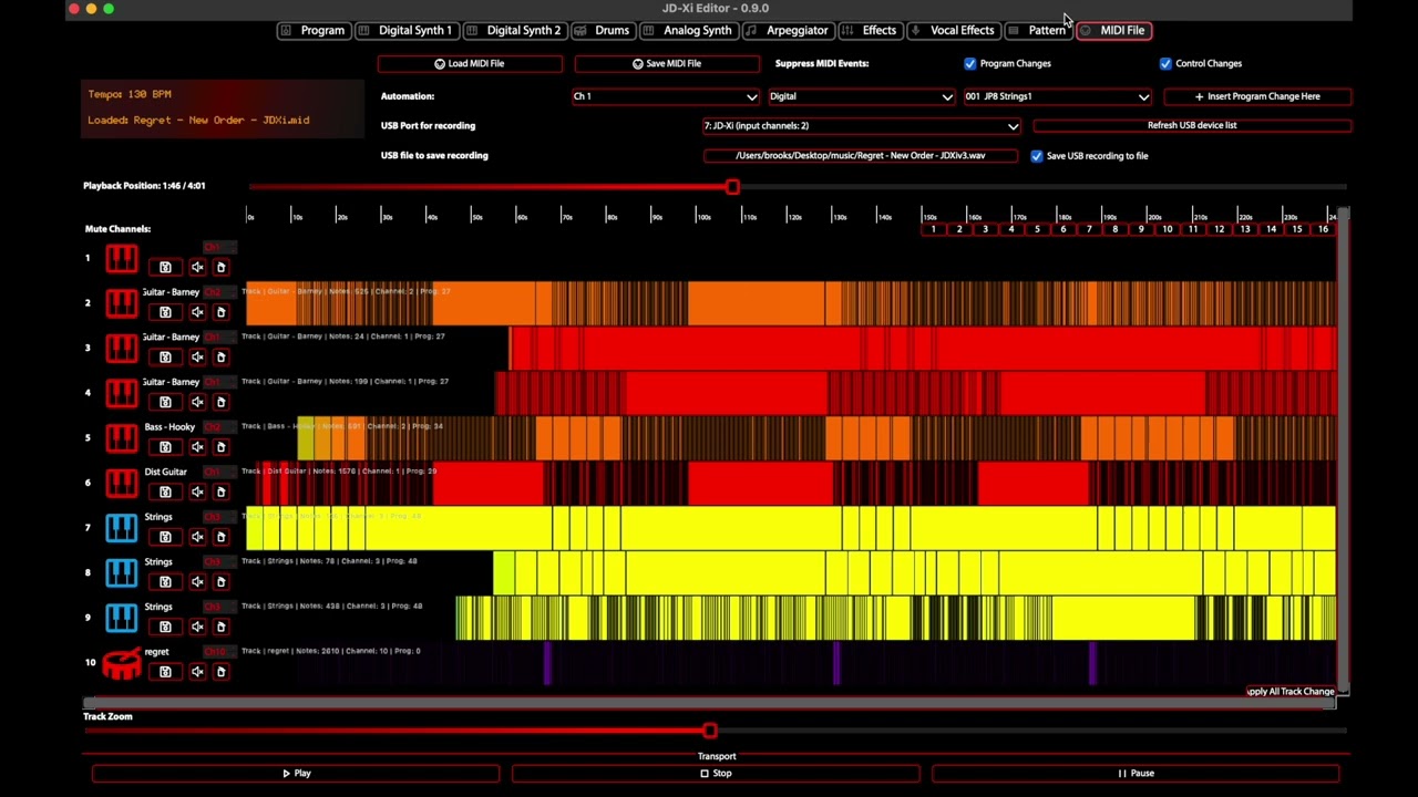 🎹 Regret | New Order | Roland JD-Xi | JDXi Editor🎵