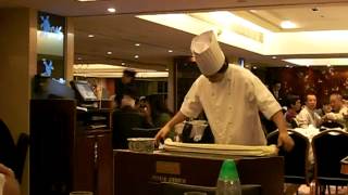 Chinese Noodle Making at Peking Garden Restaurant