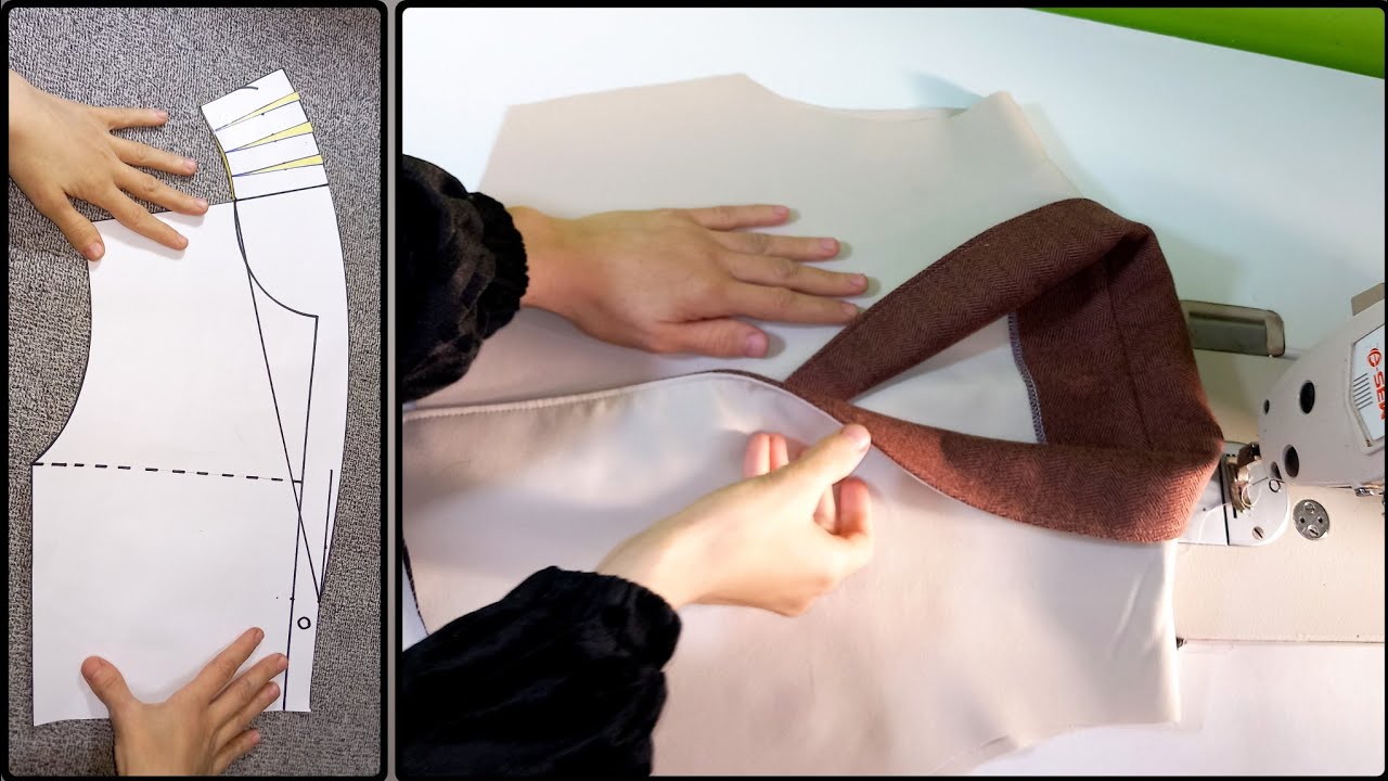 للكول شال أسرار لم تسمع بها من قبل ‼️اسهل طريقه لعمل الكول شال⁉️باترون، قص، تقفيل احترافى✔️