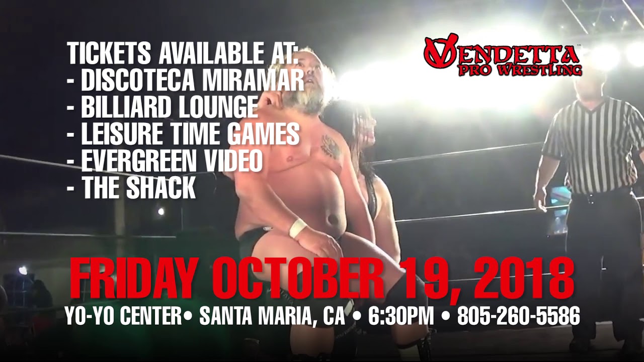 Vendetta Pro Wrestling: "Reloaded" 10/19/18 TV Commercial