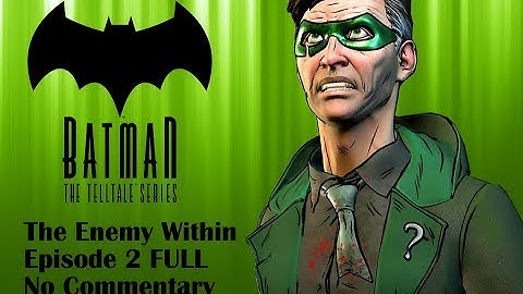 Batman: The Enemy Within FULL EPISODE 1 -The Enigma- Telltale Stories PS4 Gameplay