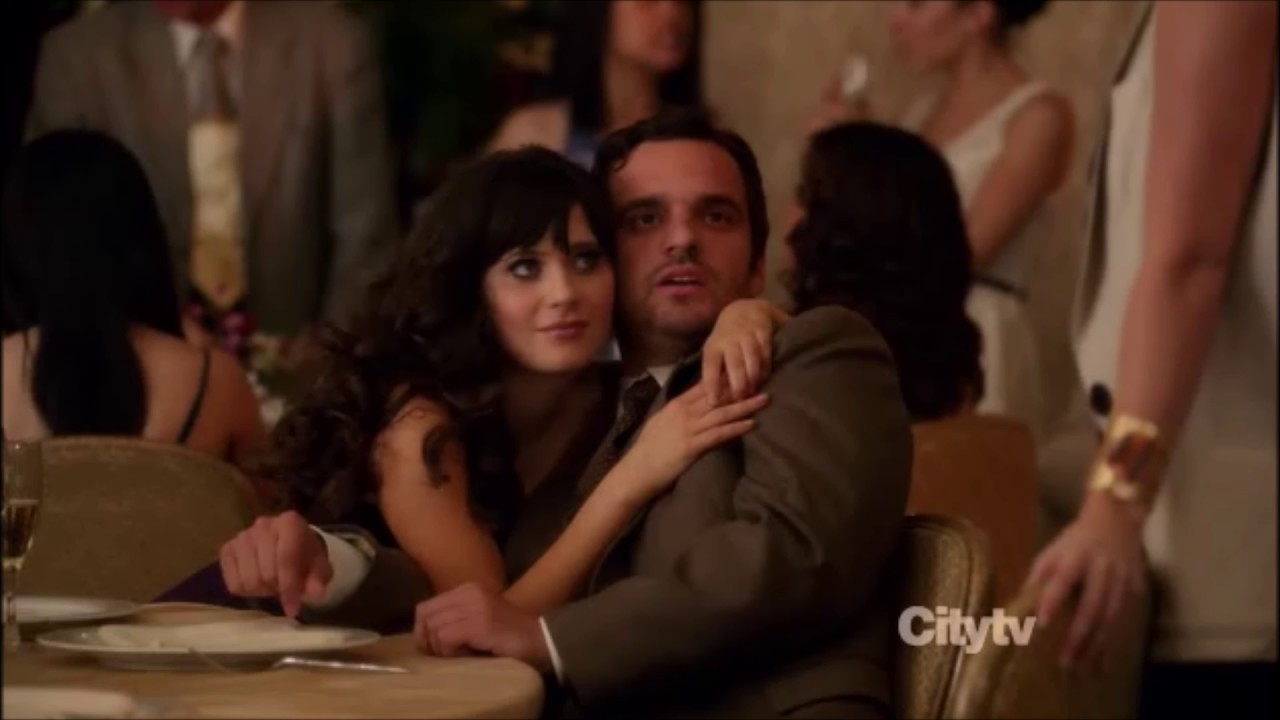 New Girl scene Nick and Jess at the wedding YouTube