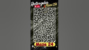 Rectangular mazes Maze 24 #hiddenpuzzles #mazes