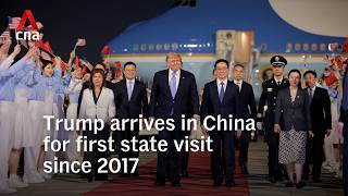 Trump lands in China ahead of summit with Xi Jinping