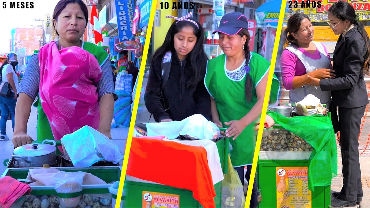 Sacó profesional a su hija vendiendo huevo de codorniz