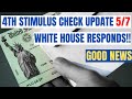 BIG Fourth Stimulus Check Update! (WHITE HOUSE JUST SAID)