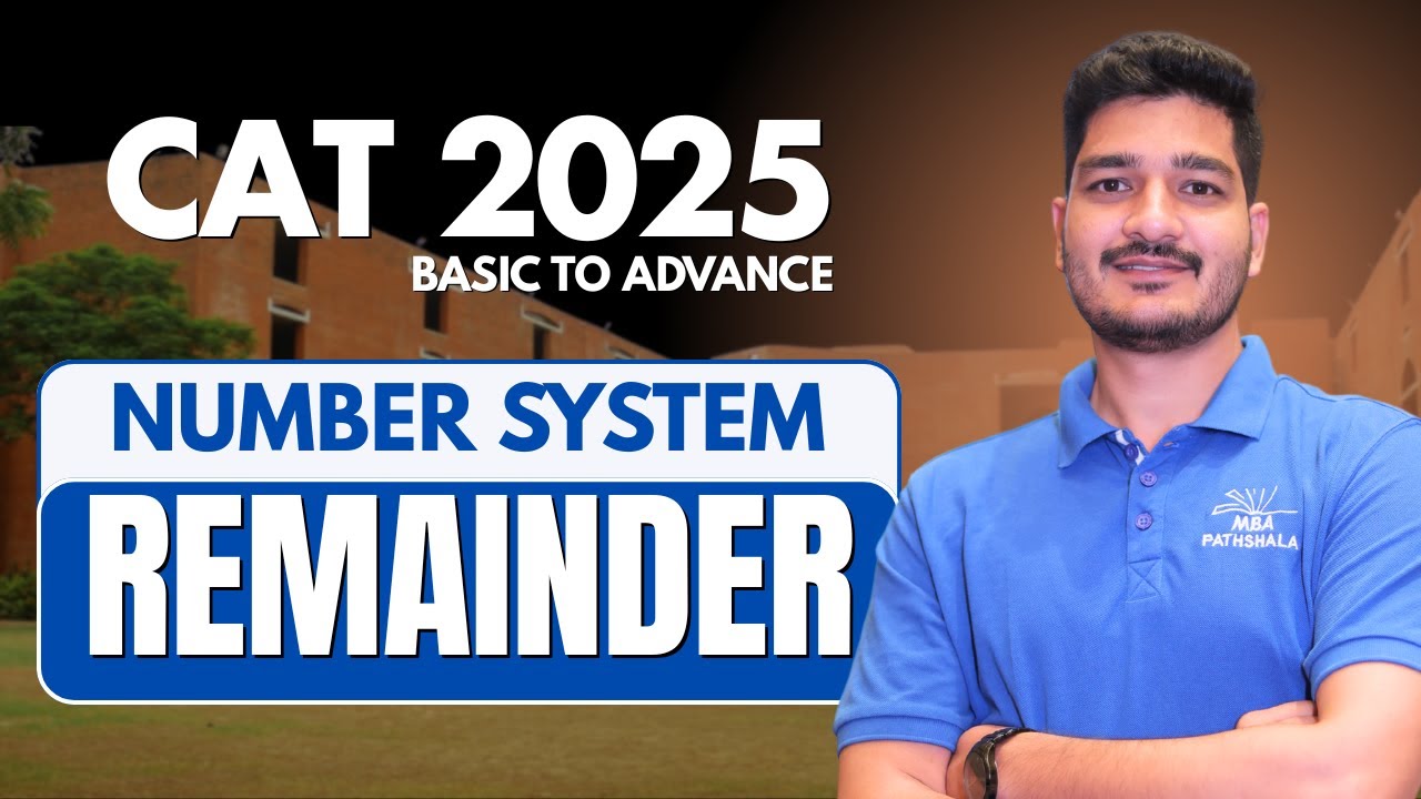 CAT 2025 | Number System Remainder | Mohit Sir MBA Pathshala - YouTube