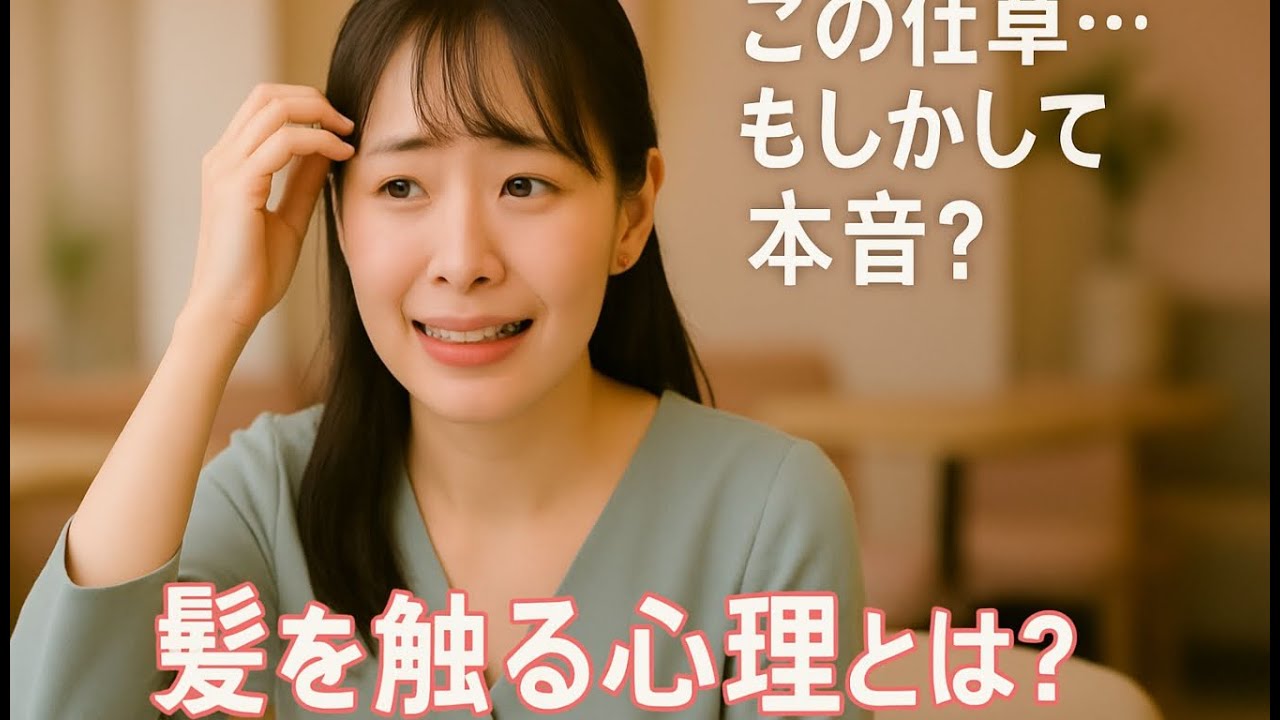 会話中に髪を触る女性の本音…その仕草に隠された心理とは？