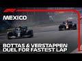 Bottas And Verstappen Duel For Fastest Lap | 2021 Mexico Grand Prix