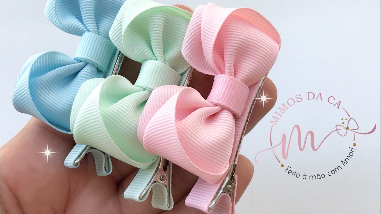 Gaste apenas 26cm/Faça esse lindo laço no bico de pato (Laço Mandy)