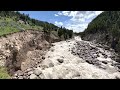 Yellowstone flood: Lamar River Canyon
