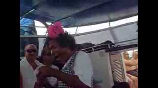Ladyboy in boat Phi Phi Island 2011