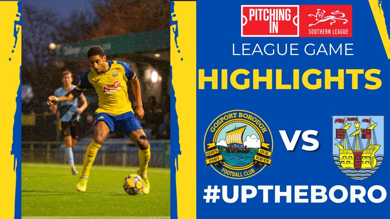 MATCH HIGHLIGHTS SPLS | Gosport Borough VS Weymouth FC (H)