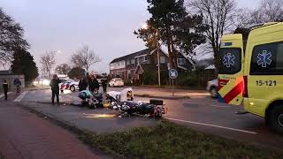 Motorrijdster gewond na ongeluk Zwartendijk