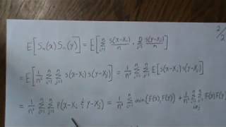Covariance of Empirical CDF
