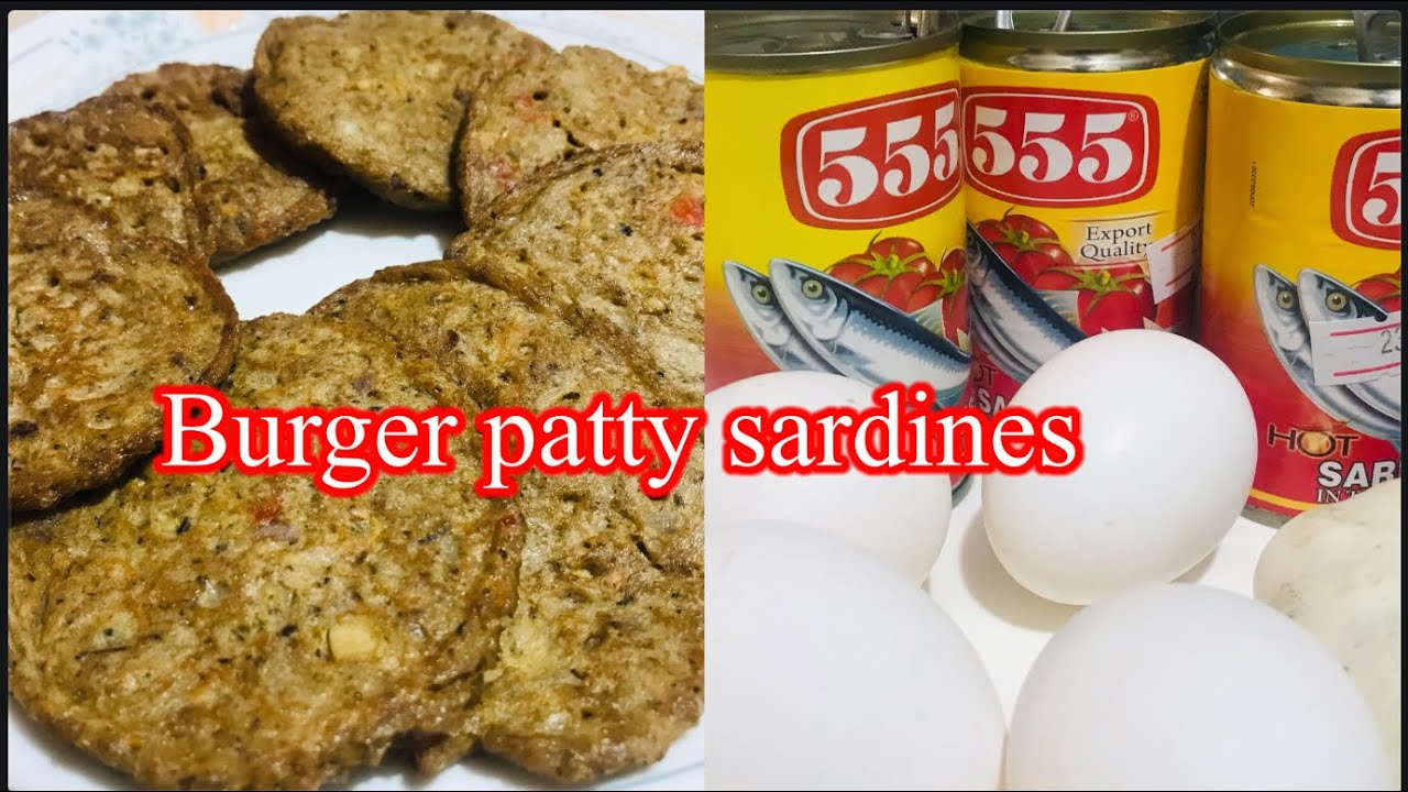 Yummy burger patty sardines,pwedi pang negosyo at pang ulam,sobrang