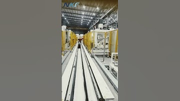 Our designed and produced 1T payload linear rails is supporting KUKA robot