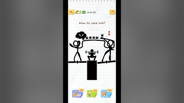 Draw 2 Save Stickman | Level 85 Hard Challenge | Save the Stickman 💪🔥 #Shorts#viral