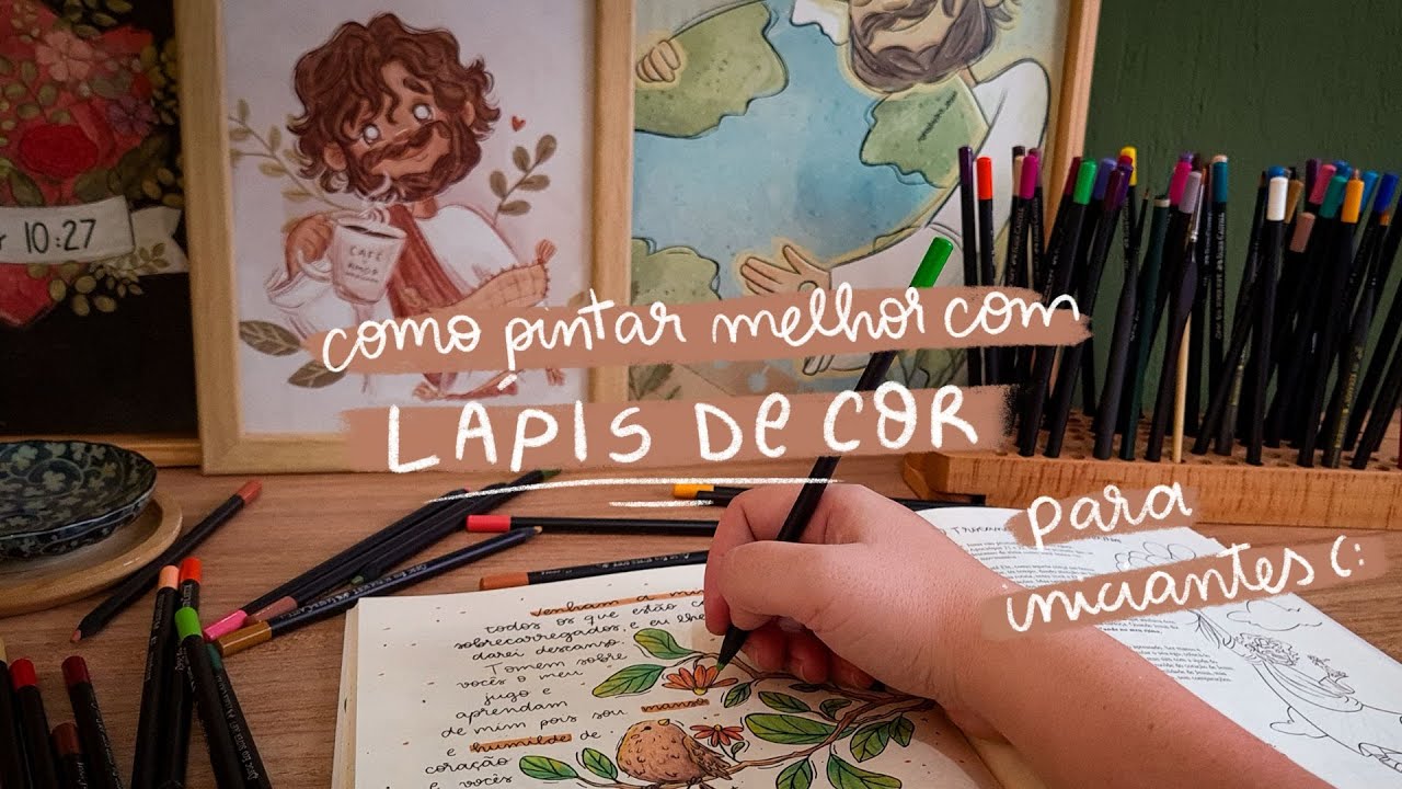 como pintar com lápis de cor (como eu pinto) ✦ para iniciantes