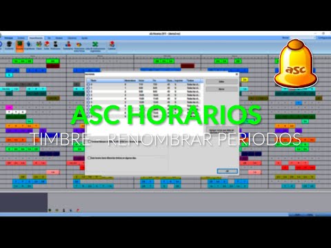 ASC HORARIOS | TIMBRE - RENOMBRAR PERIODOS