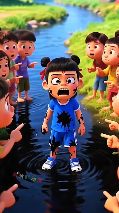 Nezha Mandi Air Kotor! #shorts #animasi #kartun