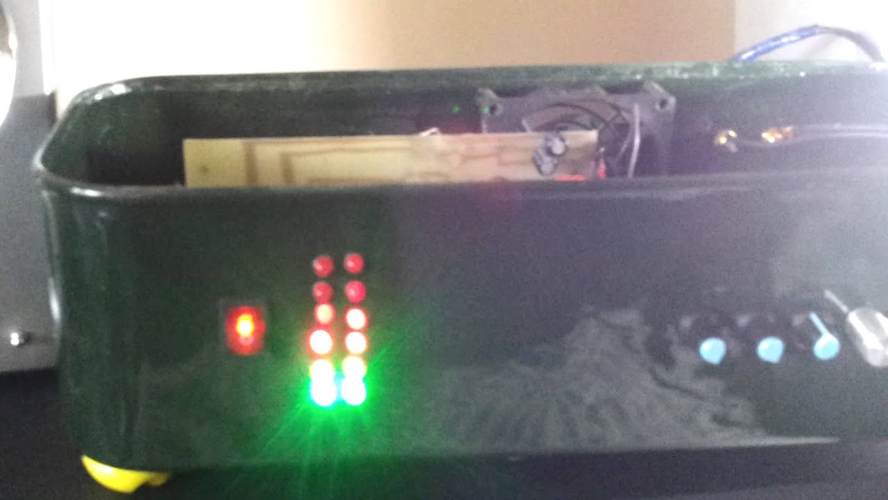 STK459 Amplifier: Vu-meter + case - test -