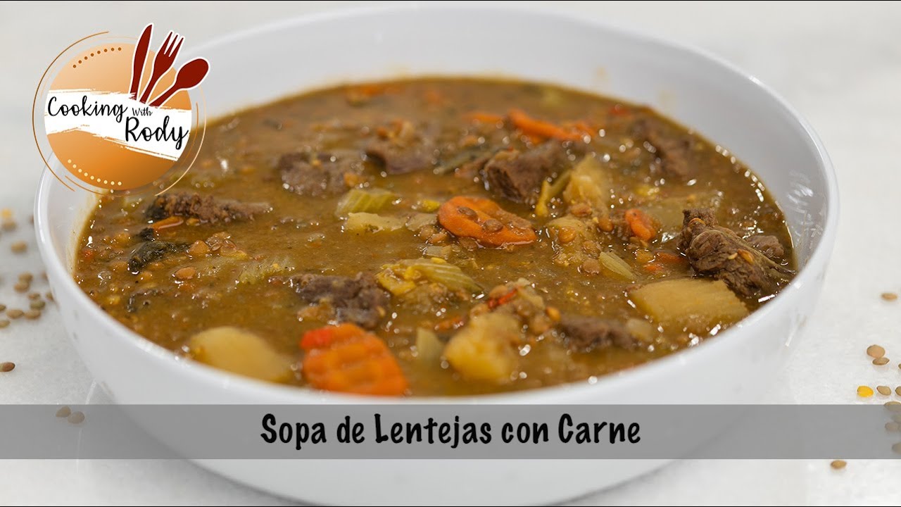 Sopa de Lenteja con Carne