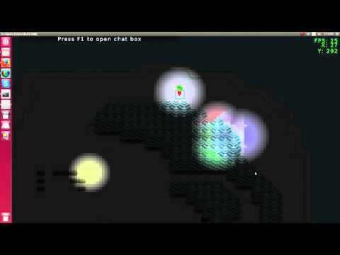 Archipelo DevLog #23: Ligthing and 'What's up?' (2D Java LibGDX MMORPG))