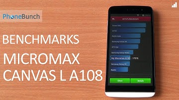 Micromax Canvas L A108 Benchmarks