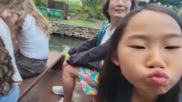 Canoe ride at Polynesian Cultural Center