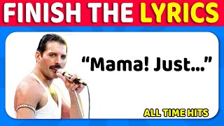 Finish The Lyrics Of The Most Popular Songs Ever